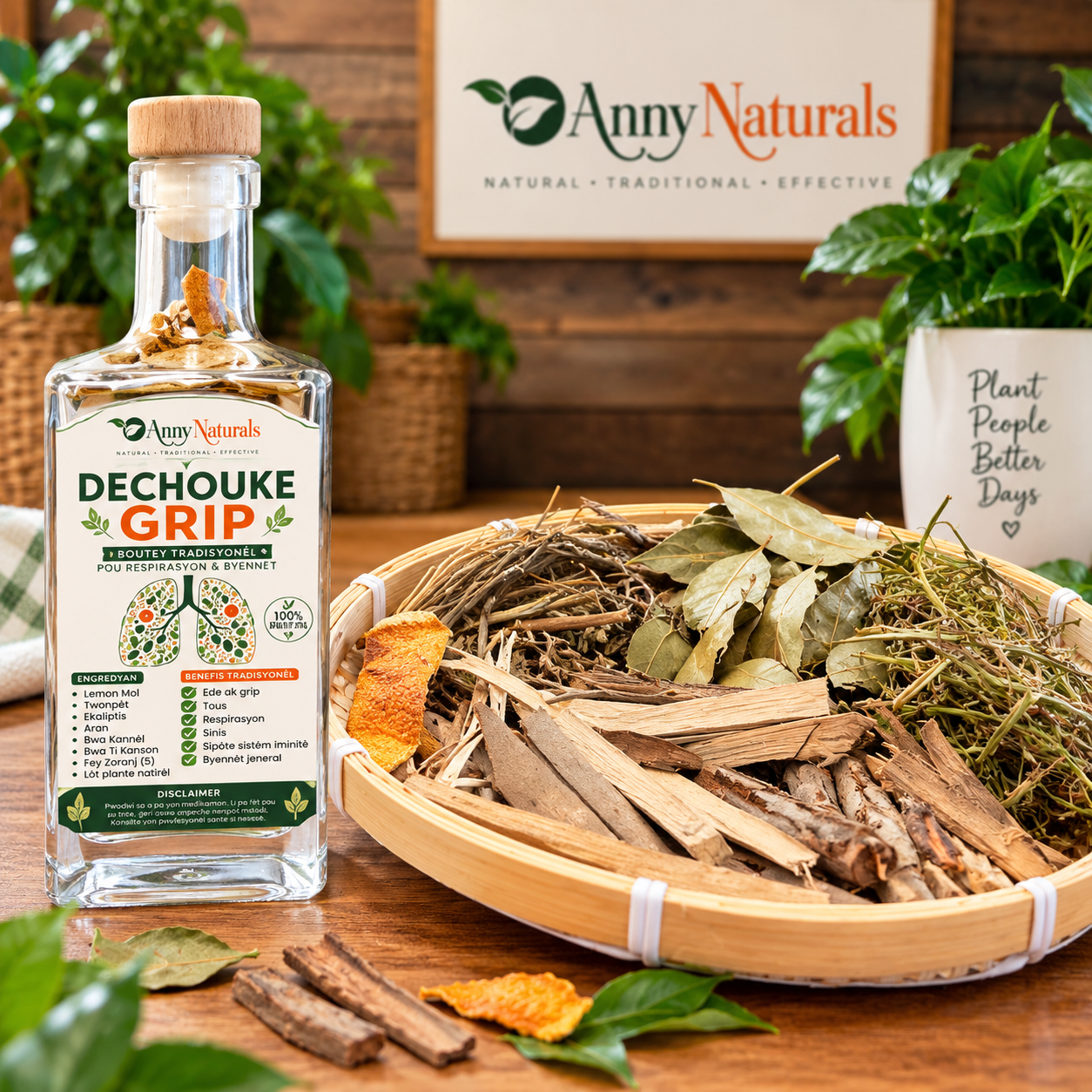 Dechouke grip Dechouke Grip Traditional Herbal Kit + Empty Bottle