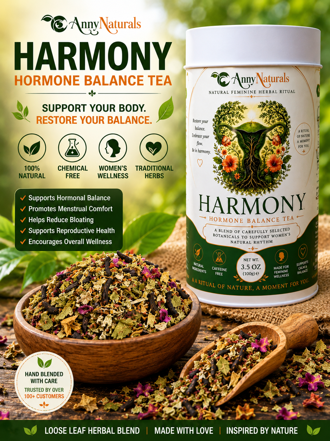 Harmony hormone balance tea