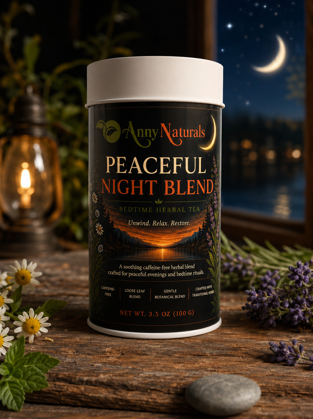 Peaceful Night Blend  Bedtime Herbal Tea