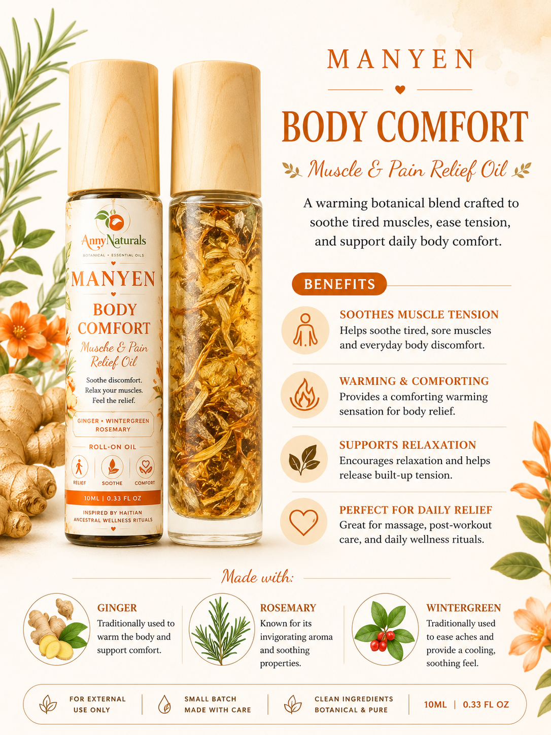 MANYEN
Yon koleksyon botanical ritual oils inspired by Haitian ancestral wellness Free shippping