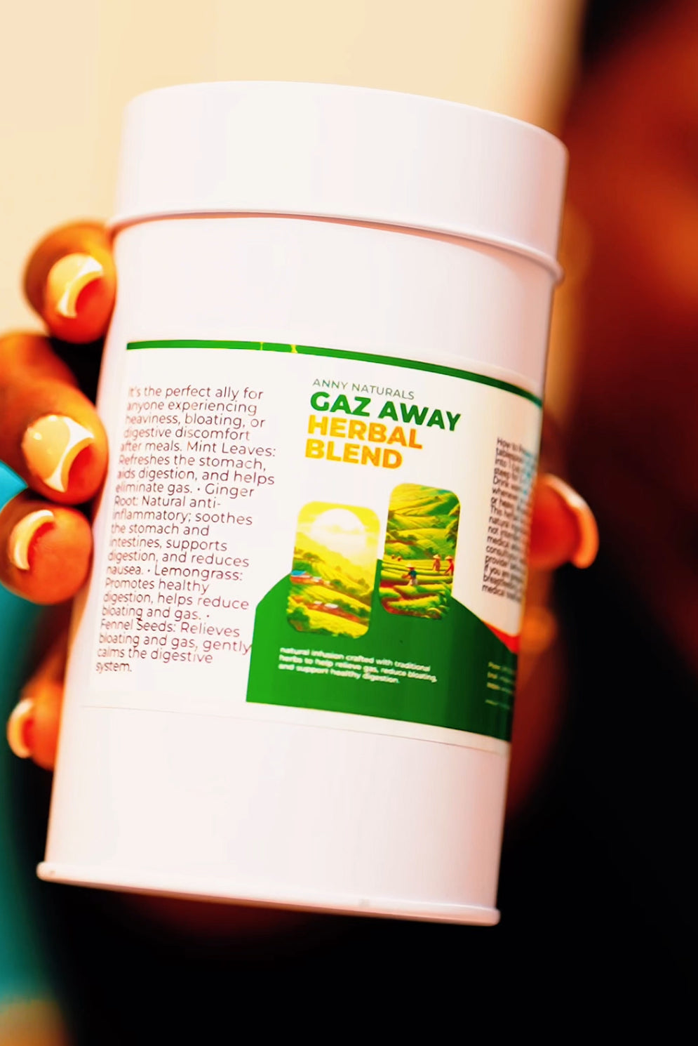 Gaz Away Herbal Blend
Natural Herbal Blend for Gas Relief and Bloating) te gaz