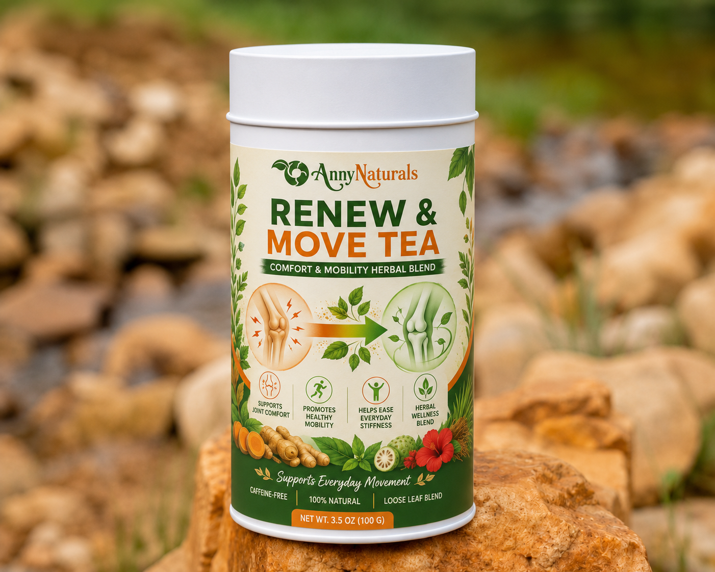 Renew & Move Tea – Comfort & Mobility Herbal Blend