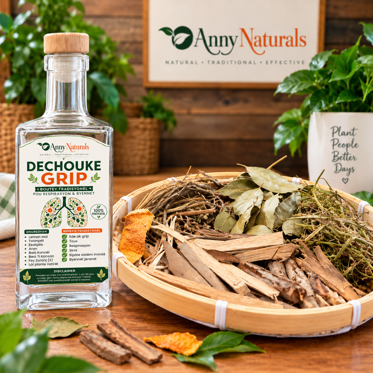 Dechouke grip Dechouke Grip Traditional Herbal Kit + Empty Bottle