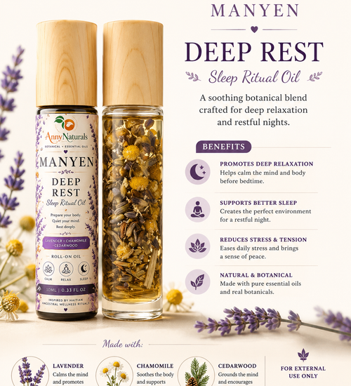 MANYEN
Yon koleksyon botanical ritual oils inspired by Haitian ancestral wellness Free shippping