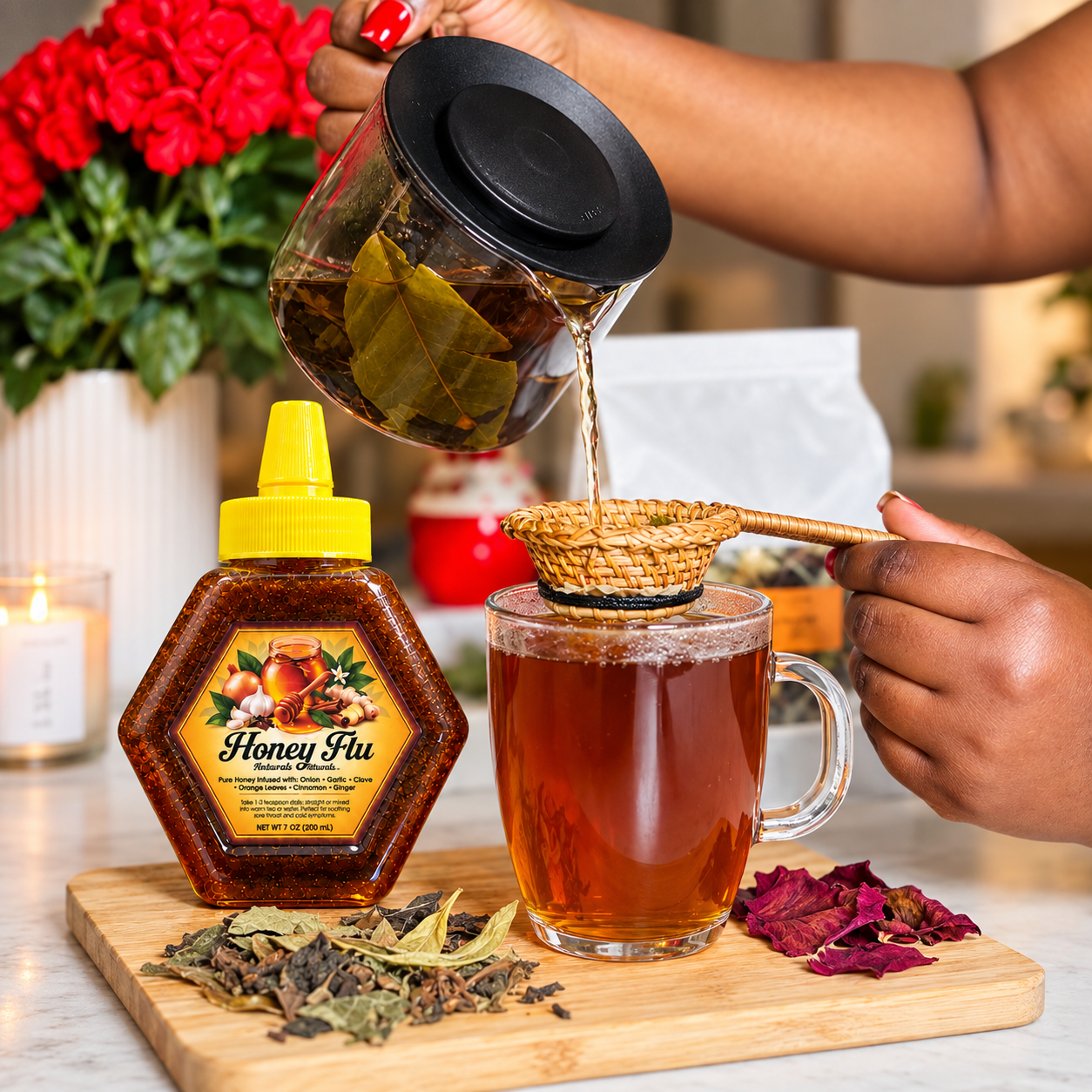 Honey Flu – Immune Support
Natural • Handcrafted • Comfort for Cold & Flu